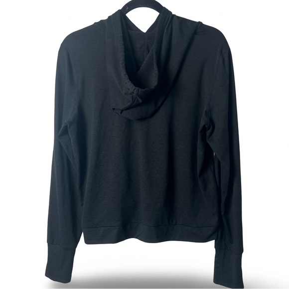 Vuori – Women’s Halo Essential Hoodie Heather Black Cropped Pullover – Sz. L - Picture 2 of 7
